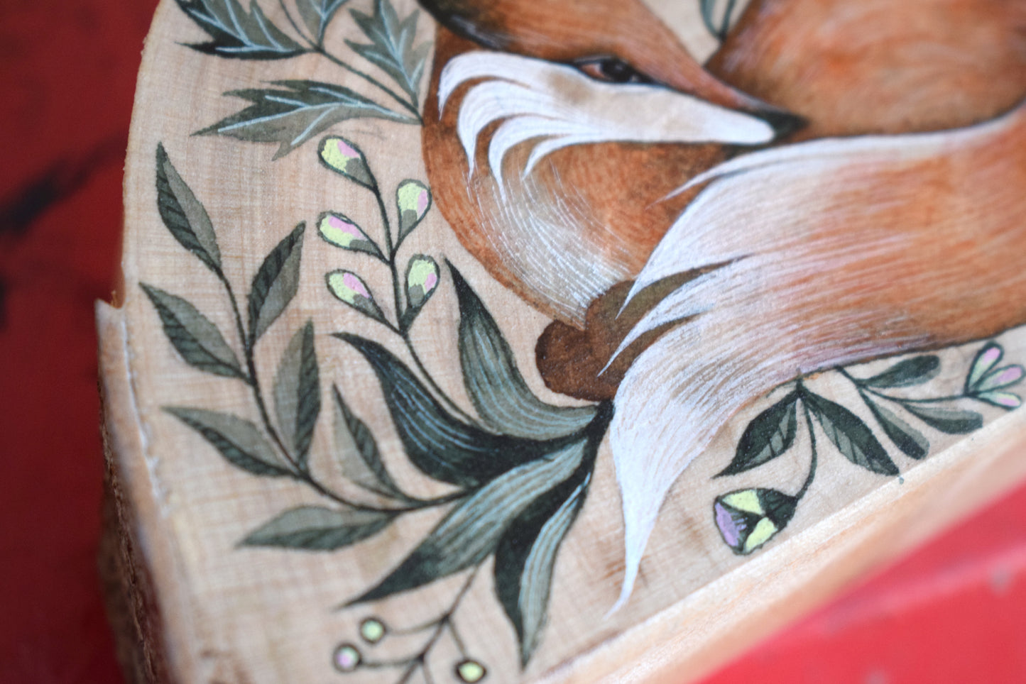 Watercolour on Sycamore - Fox