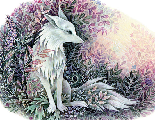 Fox/Wolf - fine art print of watercolour