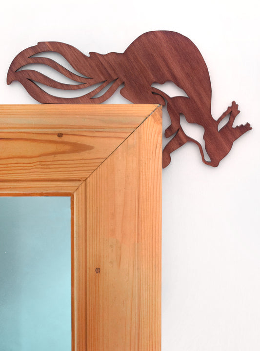 Downward-climbing squirrel